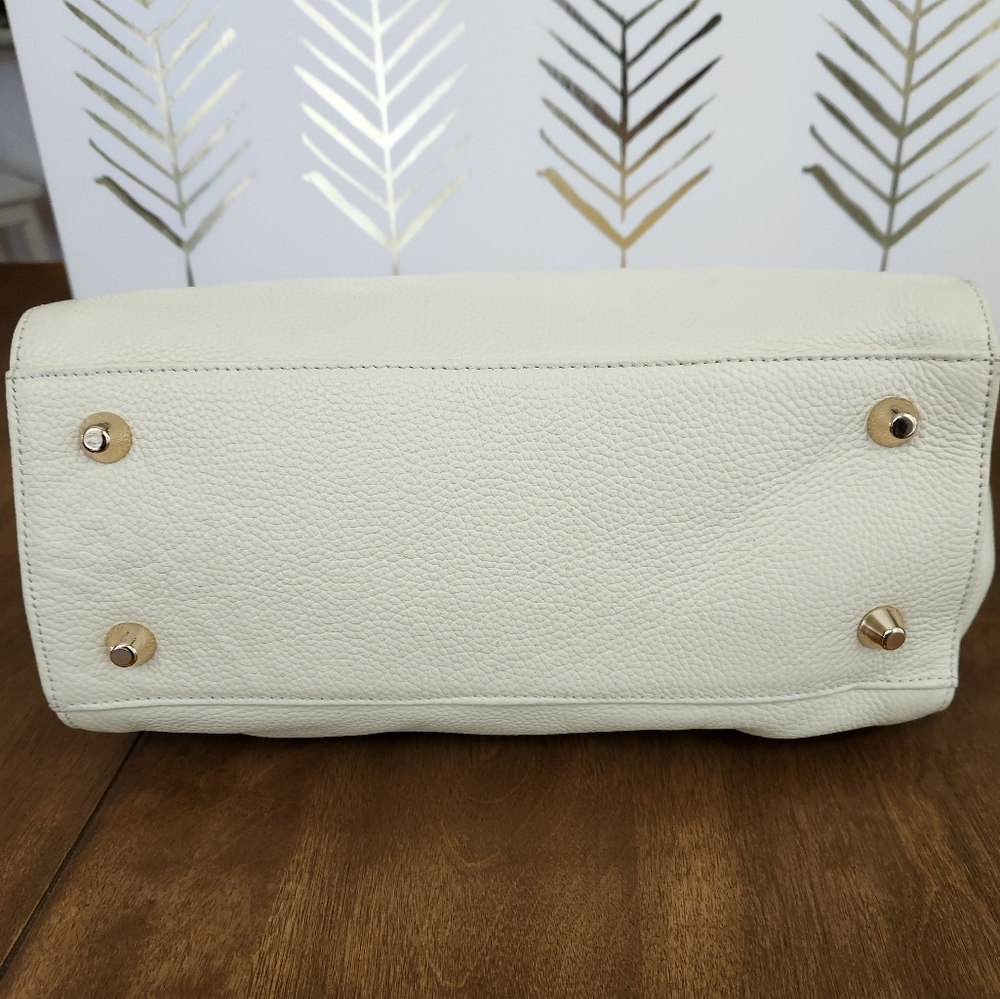 Onna Ehrlich Leather Satchel Ivory - Picture 7 of 13